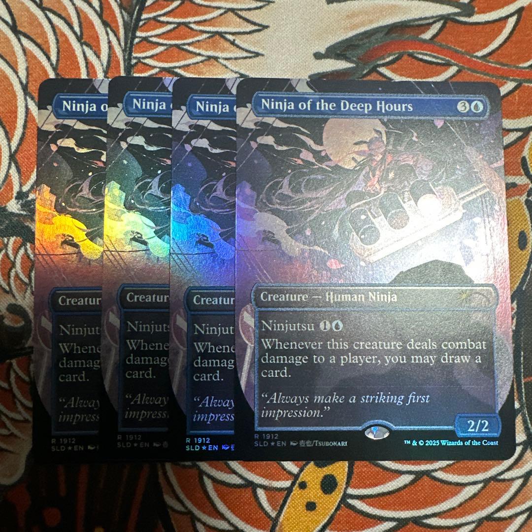 MTG【ボーダーレス】深き刻の忍者【Foil】英英英英