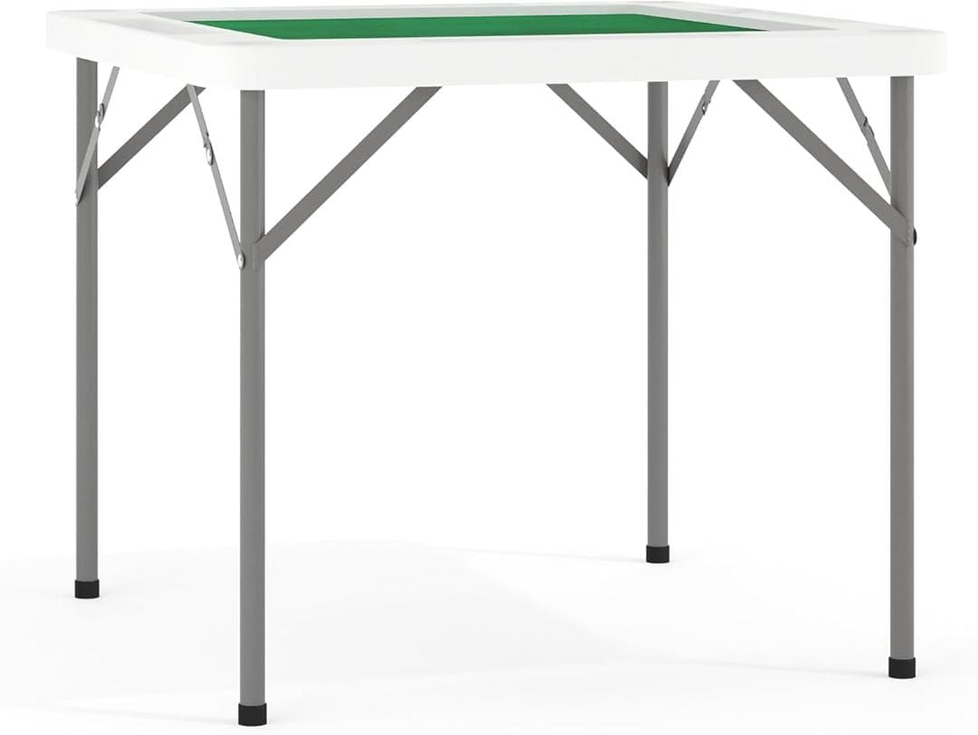 Flash Furniture Silas 折り畳みゲームテーブル グリーン表面