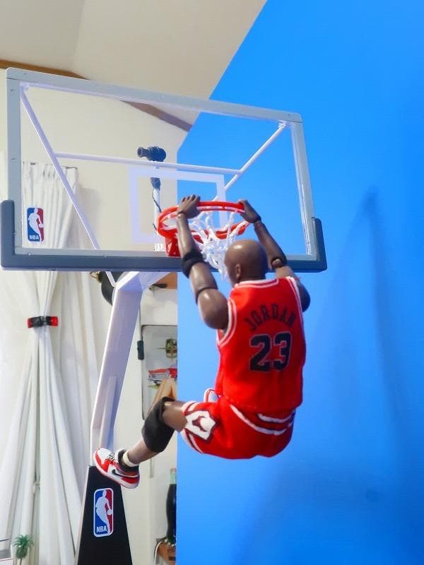 ダンクシュート ジオラマ模型 マイケルジョーダン風 NBA スラムダンク等に♪