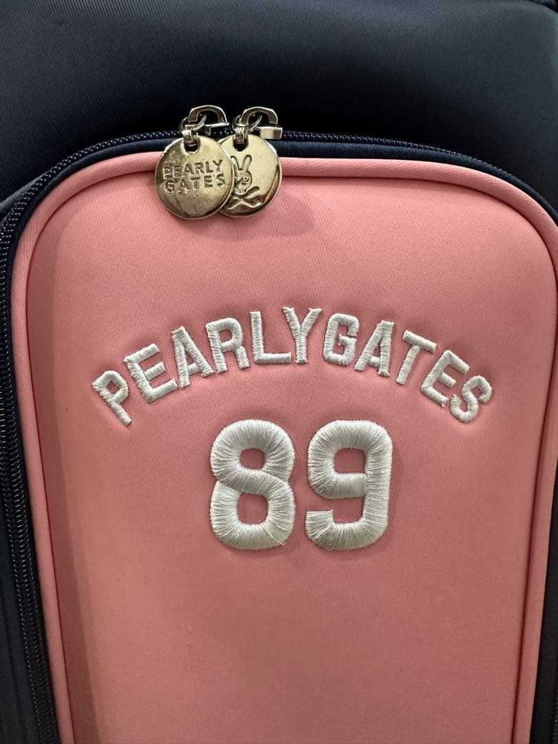 PEARLY GATES キャディバッグ ネイビー/ピンク
