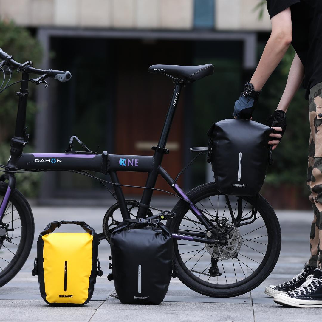 RhinoWeld 自転車 前輪/後輪両用 サイドバッグペアセット 防水