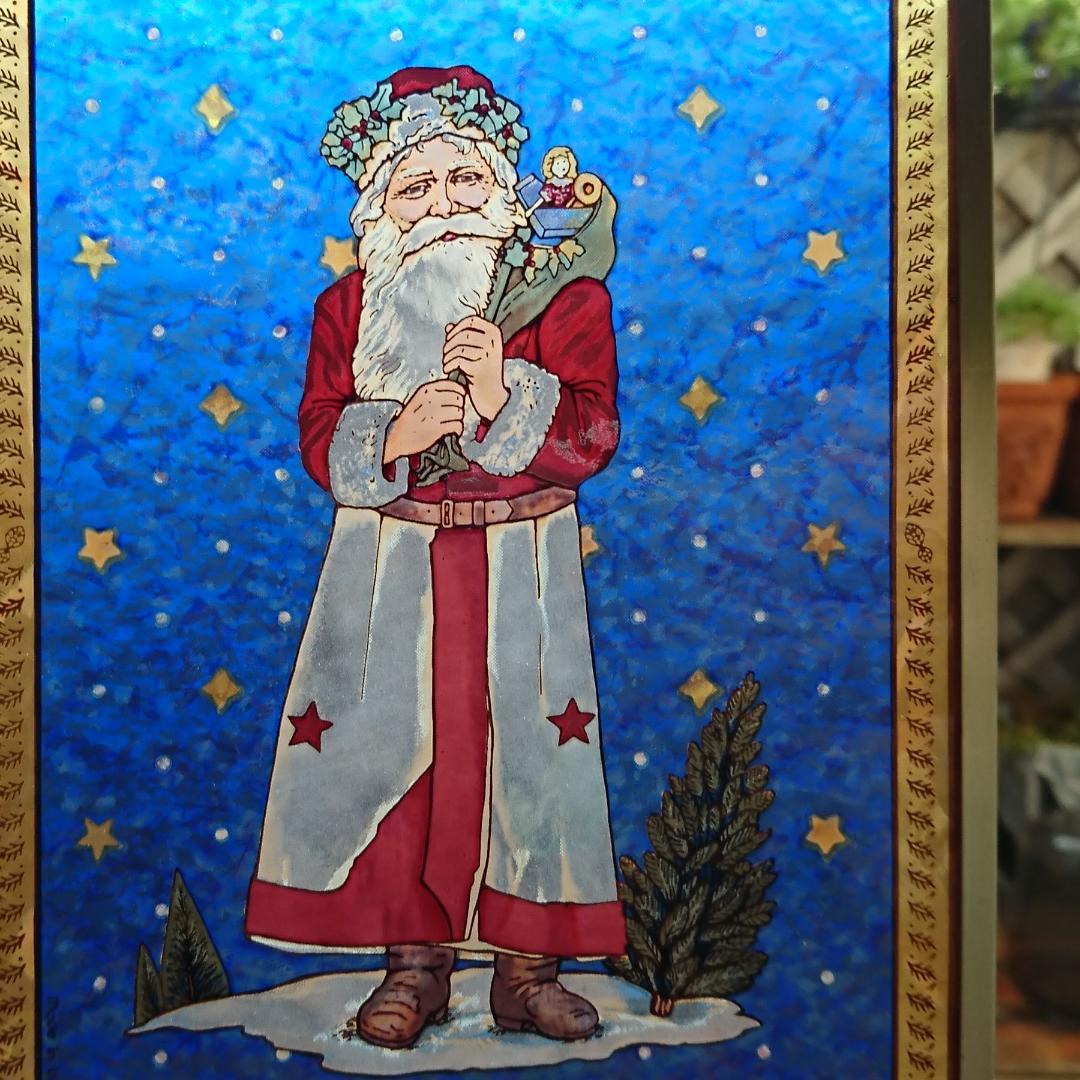 新品クリスマス ステンドグラス Kris Kringle グラスマスターズ社