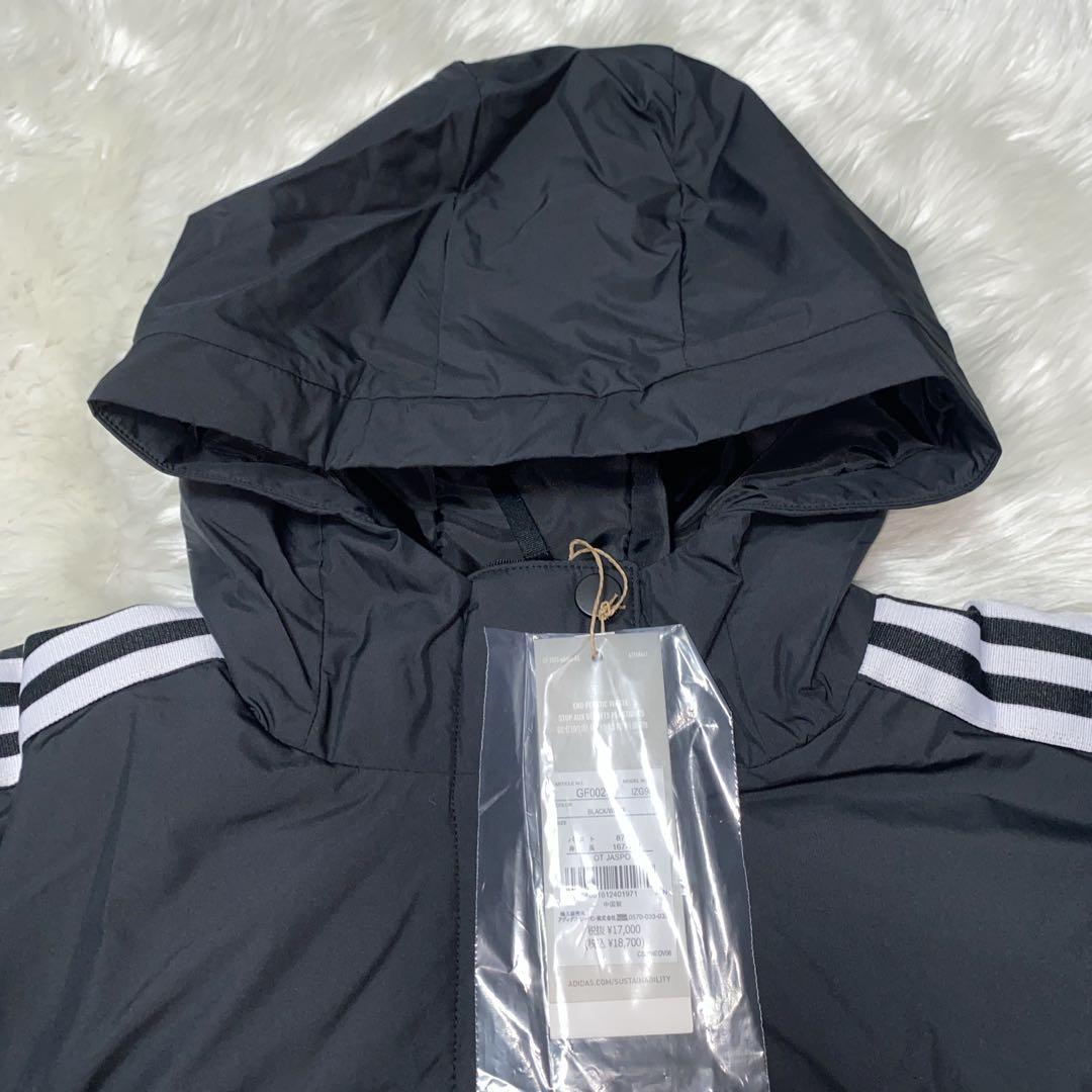 adidas アディダス ベンチコート フード付き ブラック サイズ OT 新品