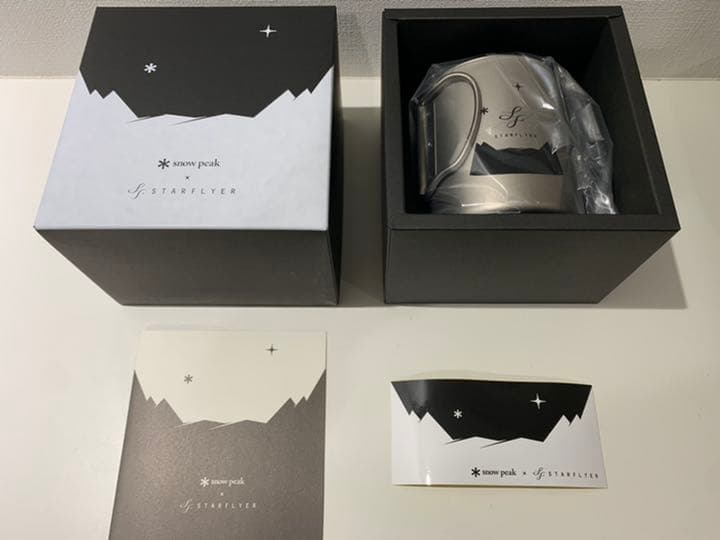 【新品】スノーピーク×スターフライヤー限定チタンマグ&ステッカー