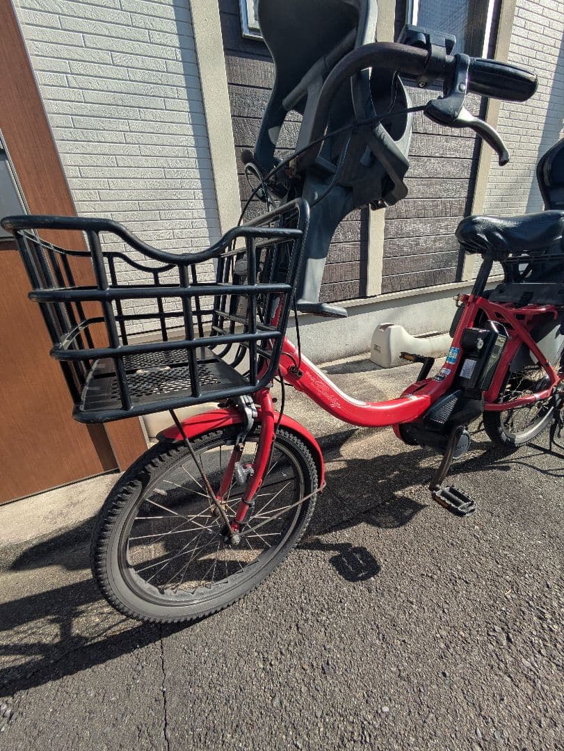 電動アシスト自転車　ヤマハ パスバビーアン20インチ 子供乗せ 赤色