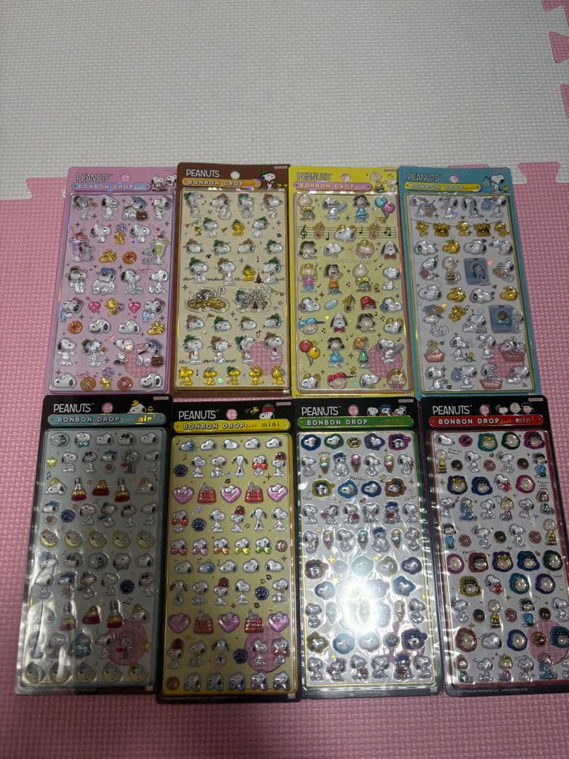 【正規品】 スヌーピー　ボンボンドロップ シール　ミニシール８枚セット！