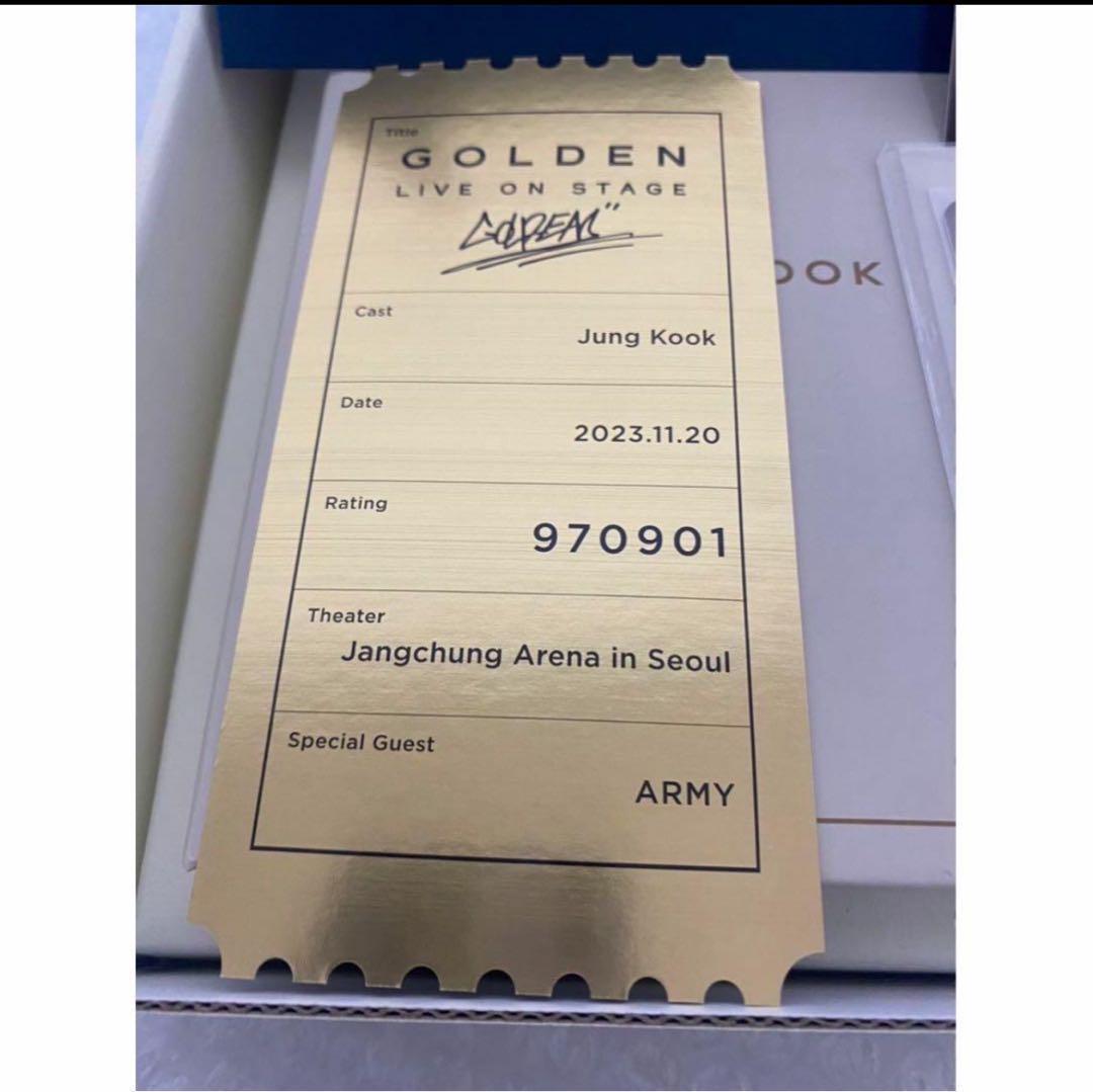 BTS グク golden live ショーケース ソンムル 当選者特典 トレカ