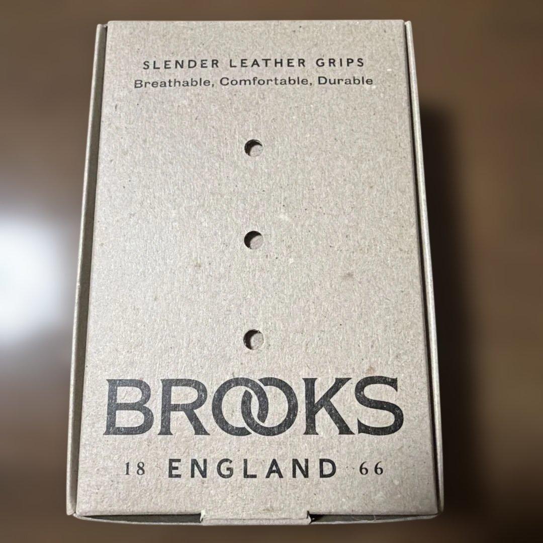 ひ*ろ様 BROOKS SLENDER LEATHER GRIPS ハニー