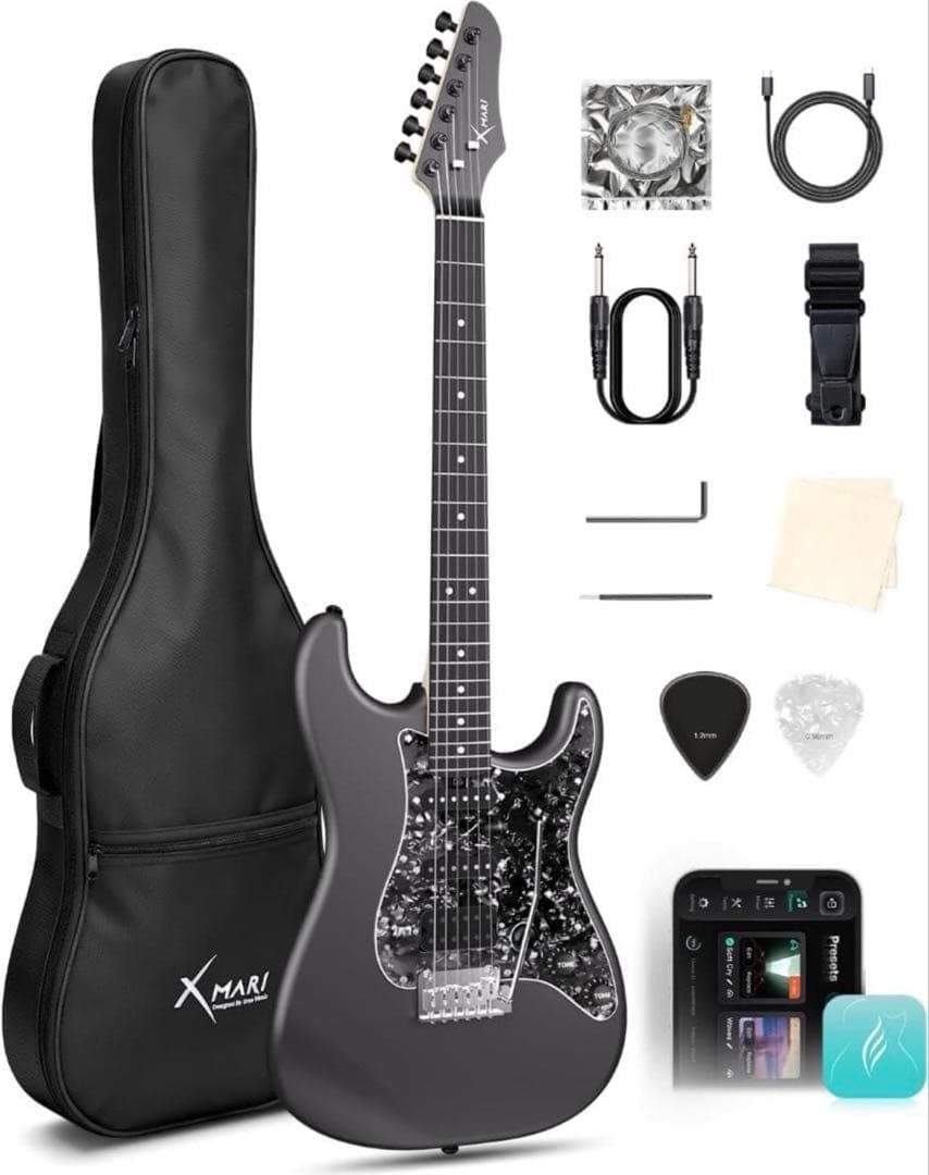 【新品】Enya XMARI スマートエレキギター 内蔵DSPエフェクターセット