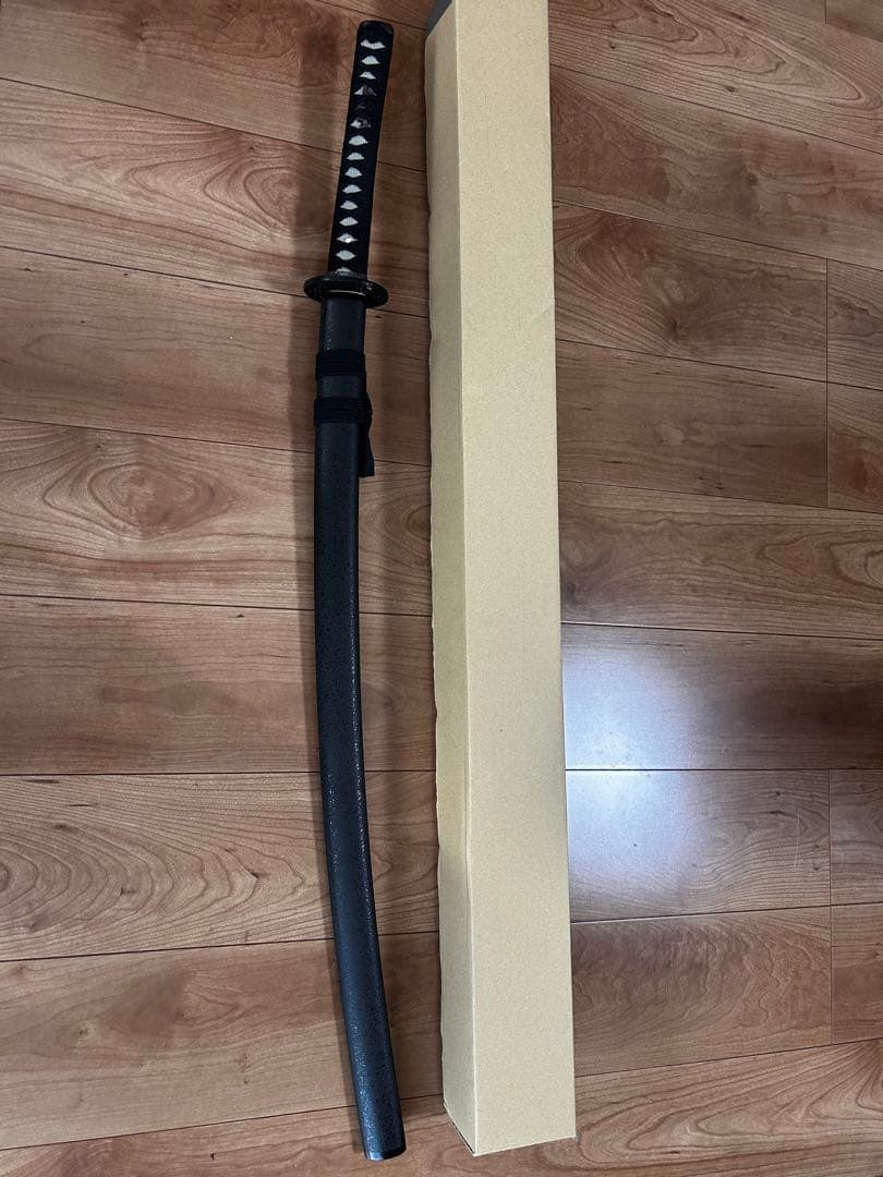 模造刀 黒色柄 刀 専用箱付き