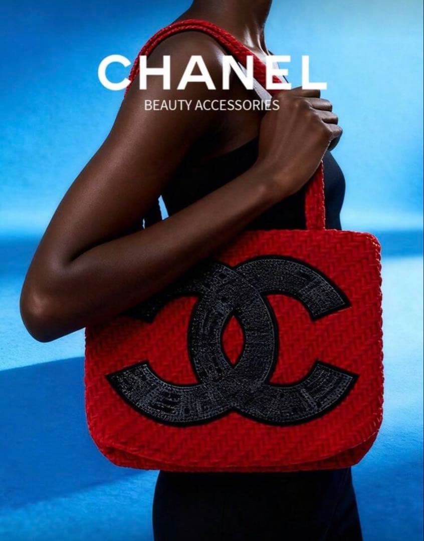 即日発送 CHANEL 最安値 ノベルティトートバッグ ビッグココマーク レッド