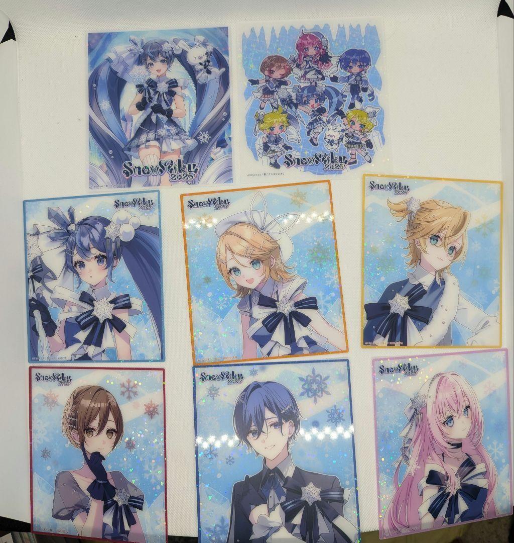  Miku 2025 HMV限定 クリア色紙 コンプリートセット 雪ミク