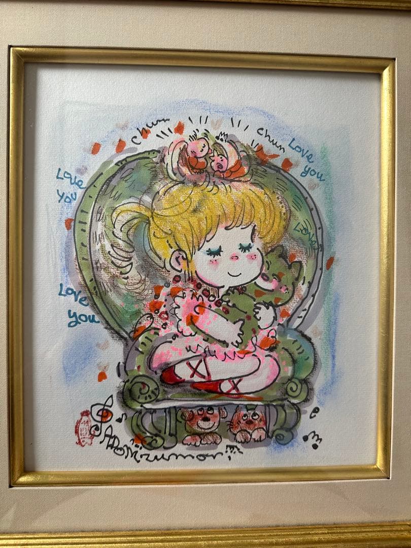 水森亜土　水彩画　原画