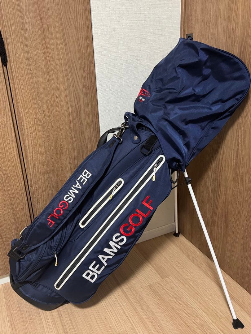 BEAMS GOLF スタンド付きゴルフバッグ ネイビー