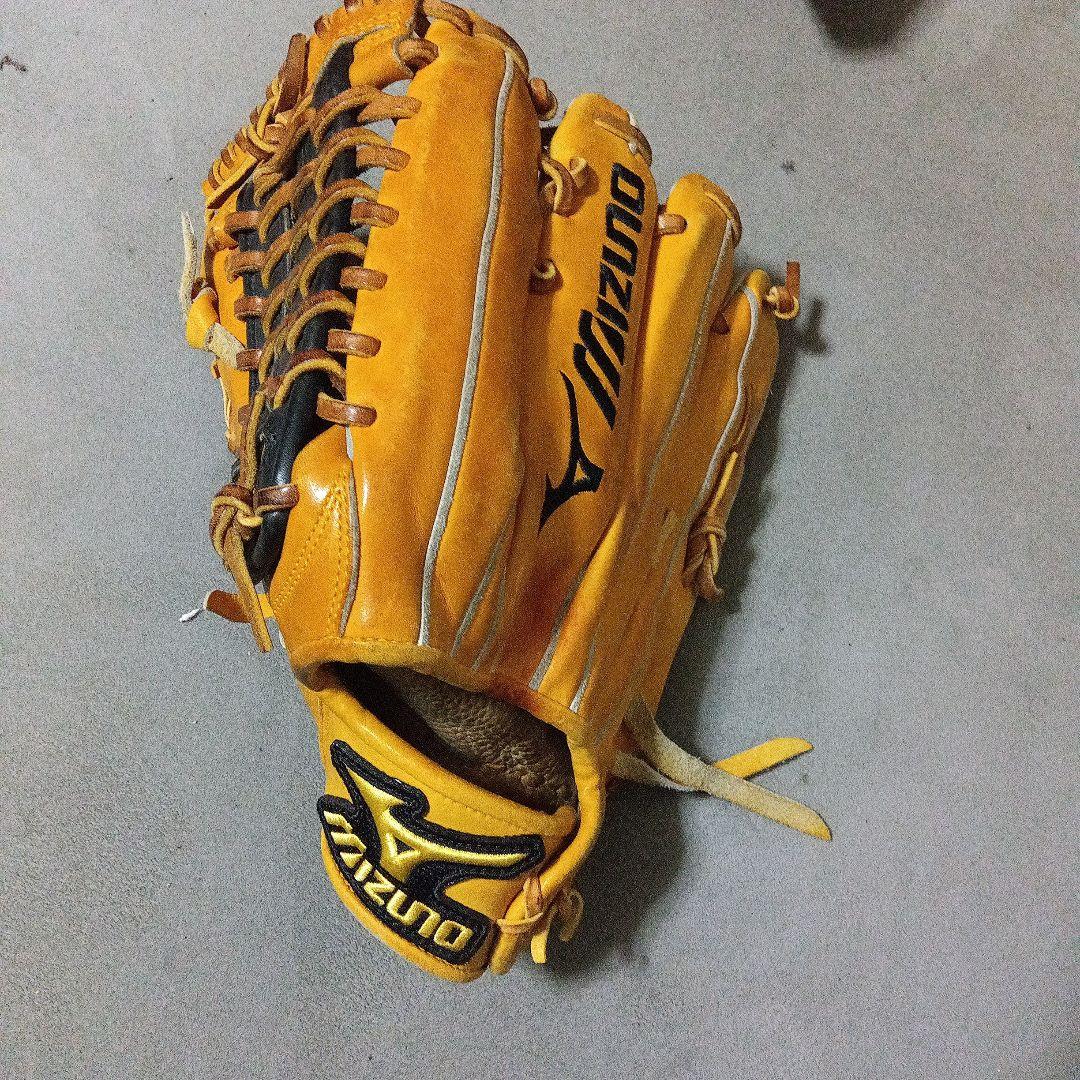 MizunoProUSA 左投、外野手向け硬式グローブ ナチュラル