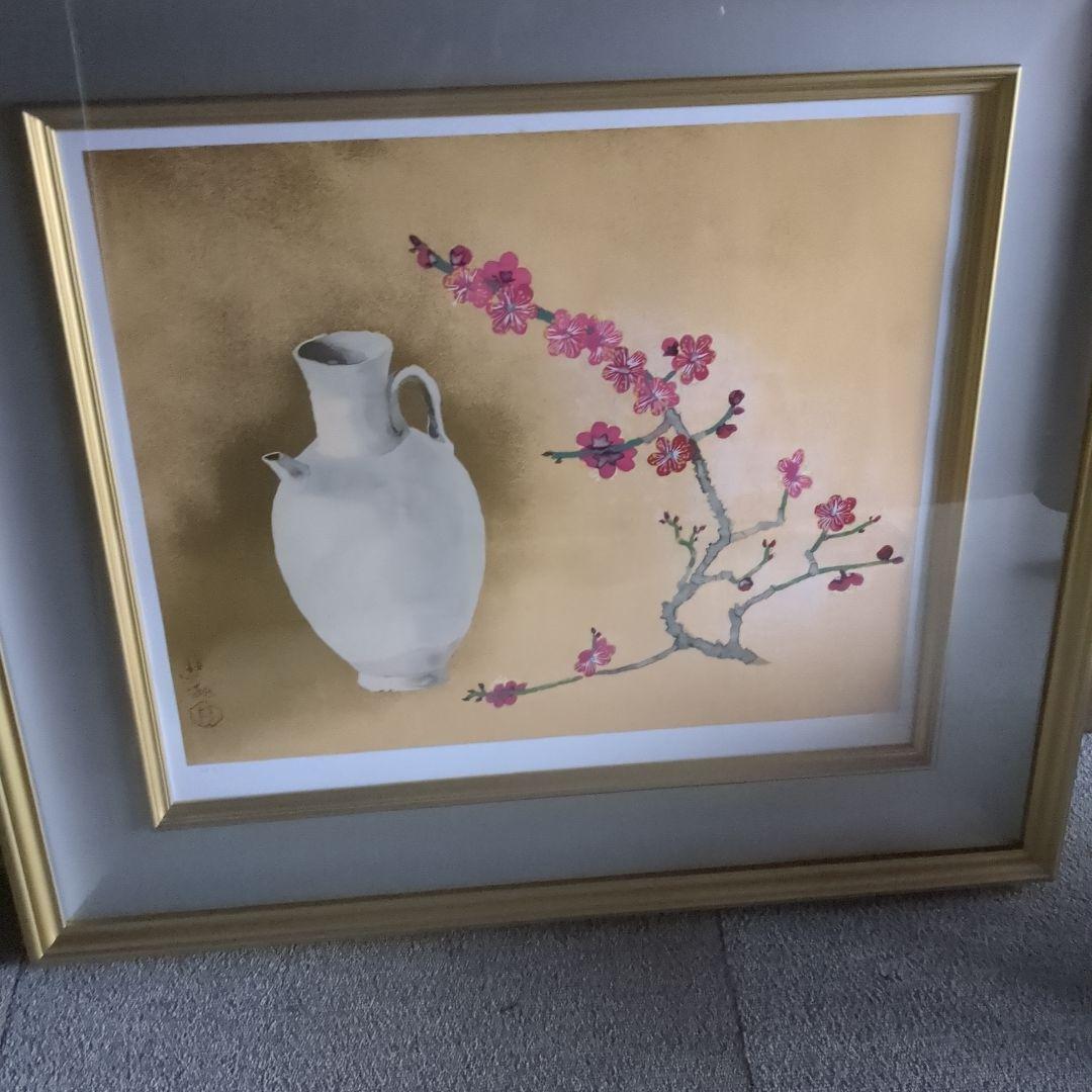 小倉遊亀　版画　紅梅