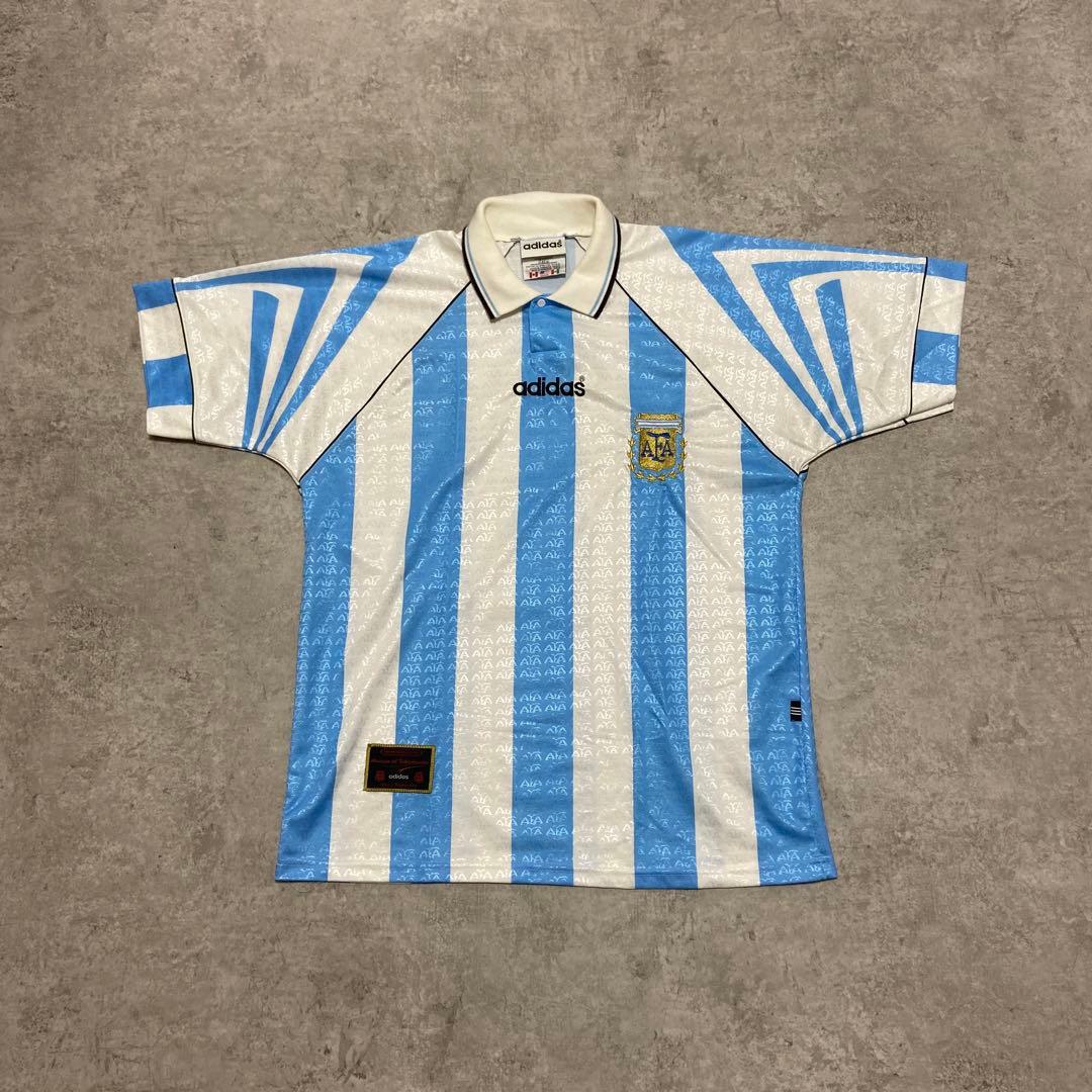 90s adidas アルゼンチン代表 ユニフォーム ゲームシャツ
