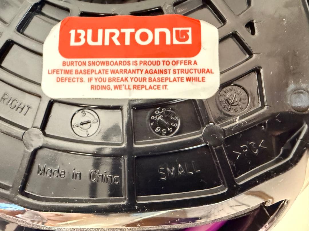 BURTON スノーボード ビンディング 紫/黒　カスタム　Sサイズ