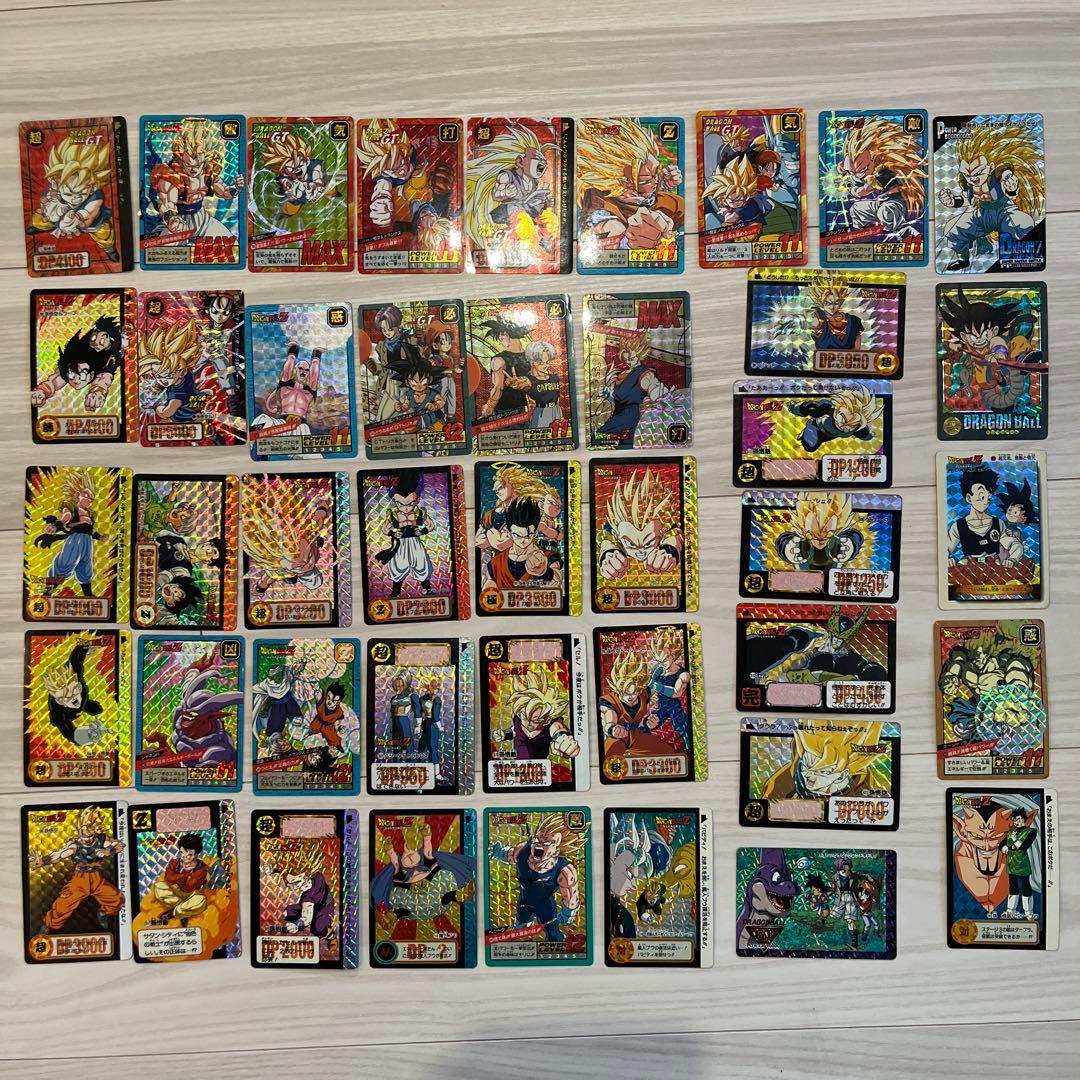 当時物　ドラゴンボールZ キラカード43枚+ノーマルカード18枚セット