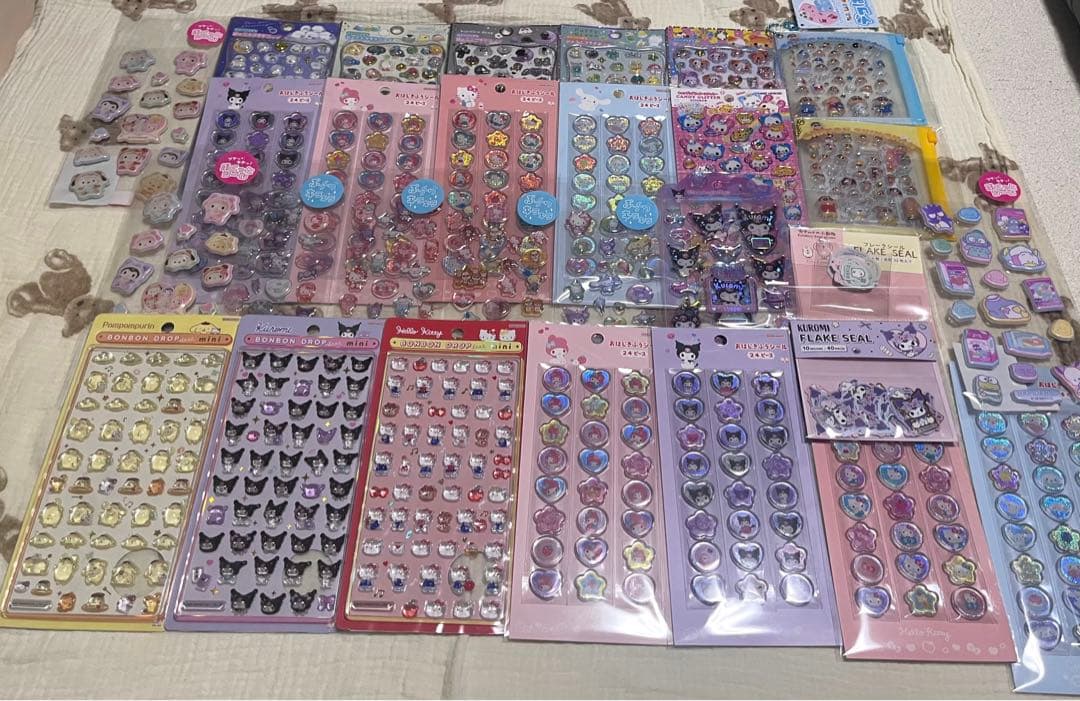 正規品ボンボンドロップ おはじきシール サンリオシール プチドロップ ぷっくり