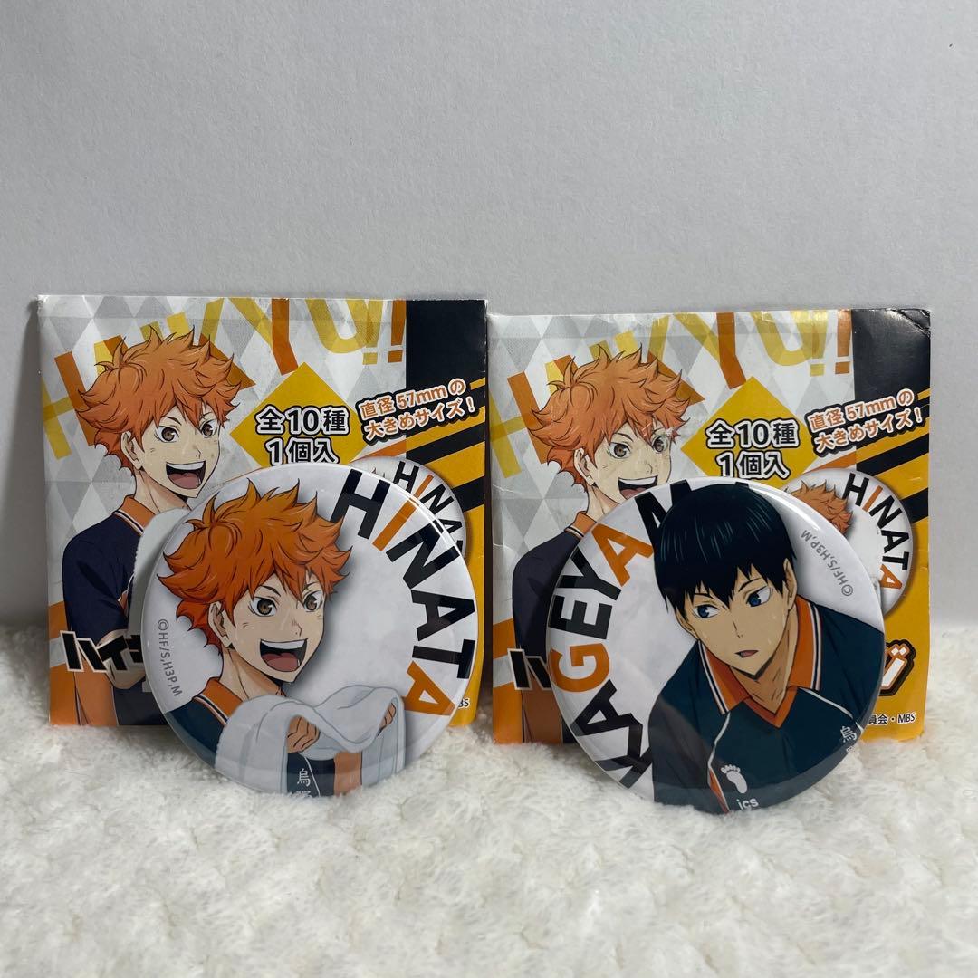 ハイキュー 購買部 合同練習会 日向翔陽 影山飛雄 缶バッジセット