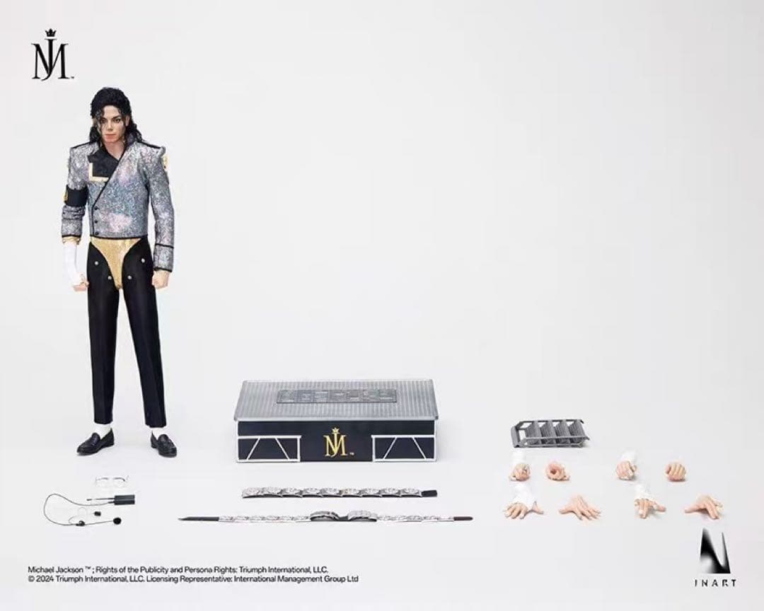 INART 1/6 Michael 素体植毛 目が動けるヘッドセット A012