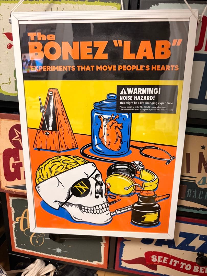 The BONEZ ツアー限定 シルクスクリーンポスター 取り消す場合あります