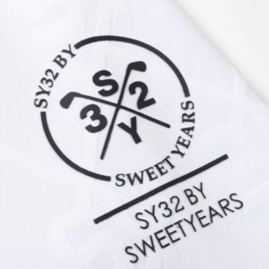 SY32白　サイズXL BONDING JAQUARD CREW NECK