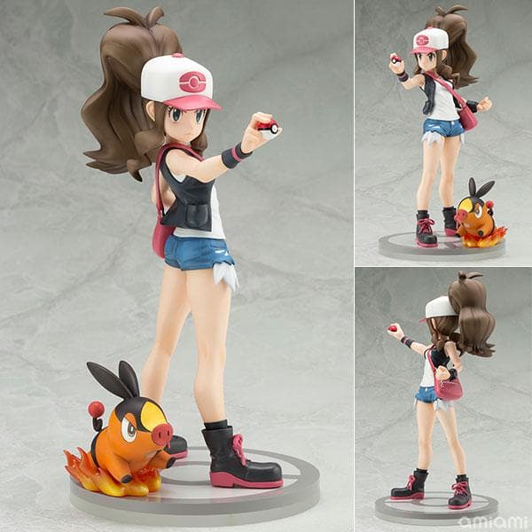 新品 コトブキヤ ポケットモンスター シリーズ トウコ with ポカブ 1/8