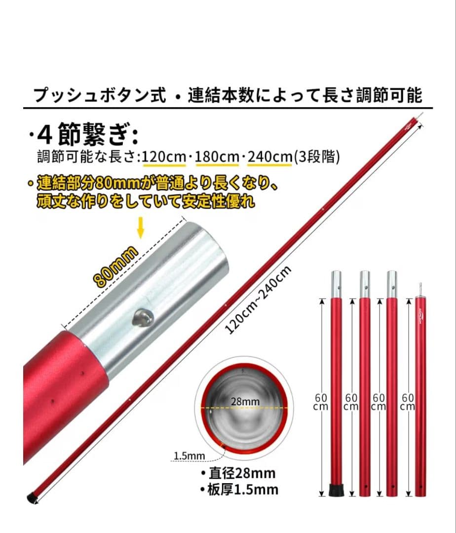 TENT FACTORY Hi-TCワイドヘキサタープ470DBE　ポール付