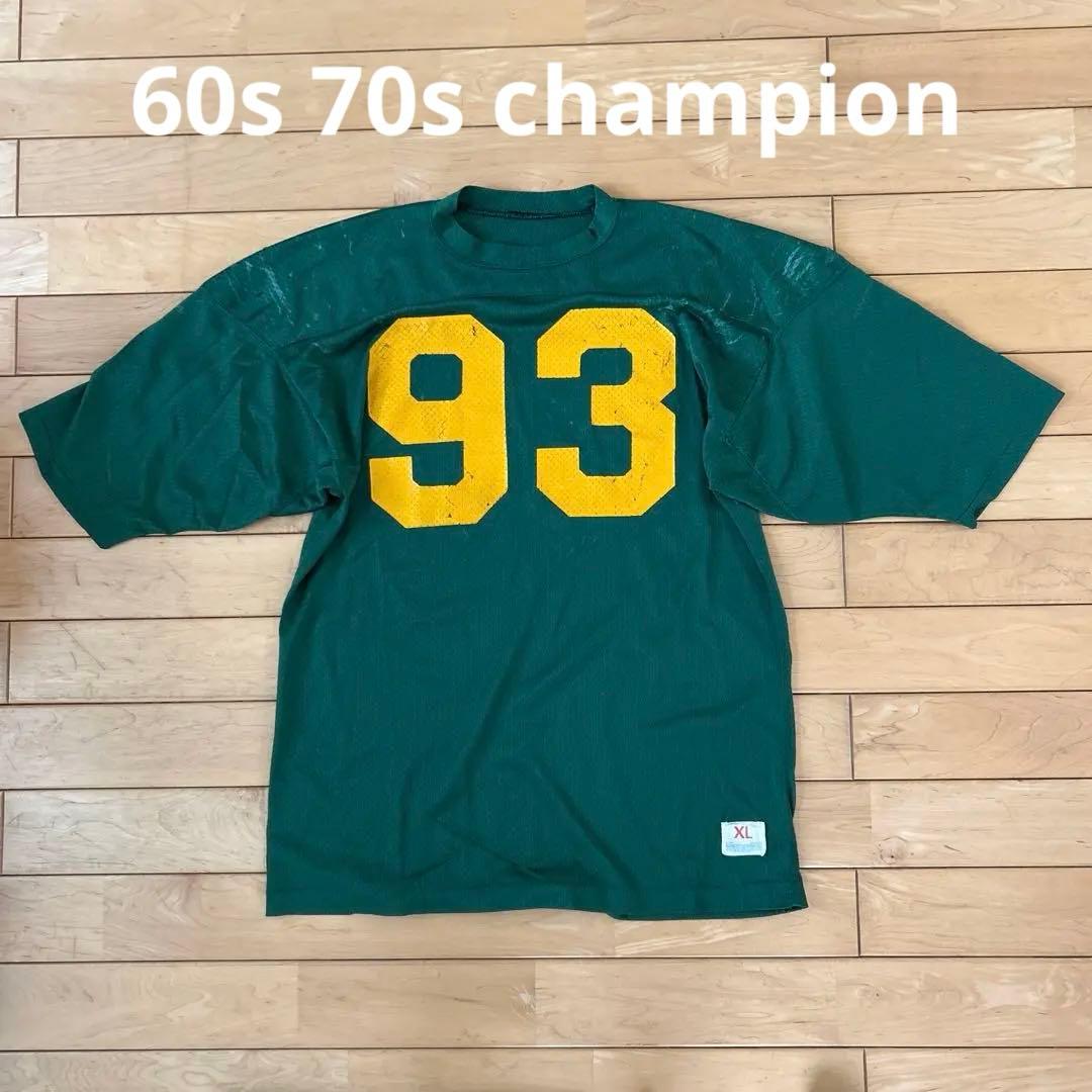 希少 60s 70s champion ゲームシャツ good color