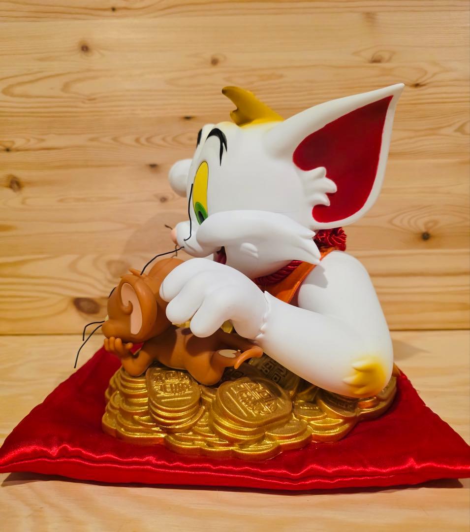トムとジェリー・バスト　第2弾　招き猫　フィギュア 大型　希少品