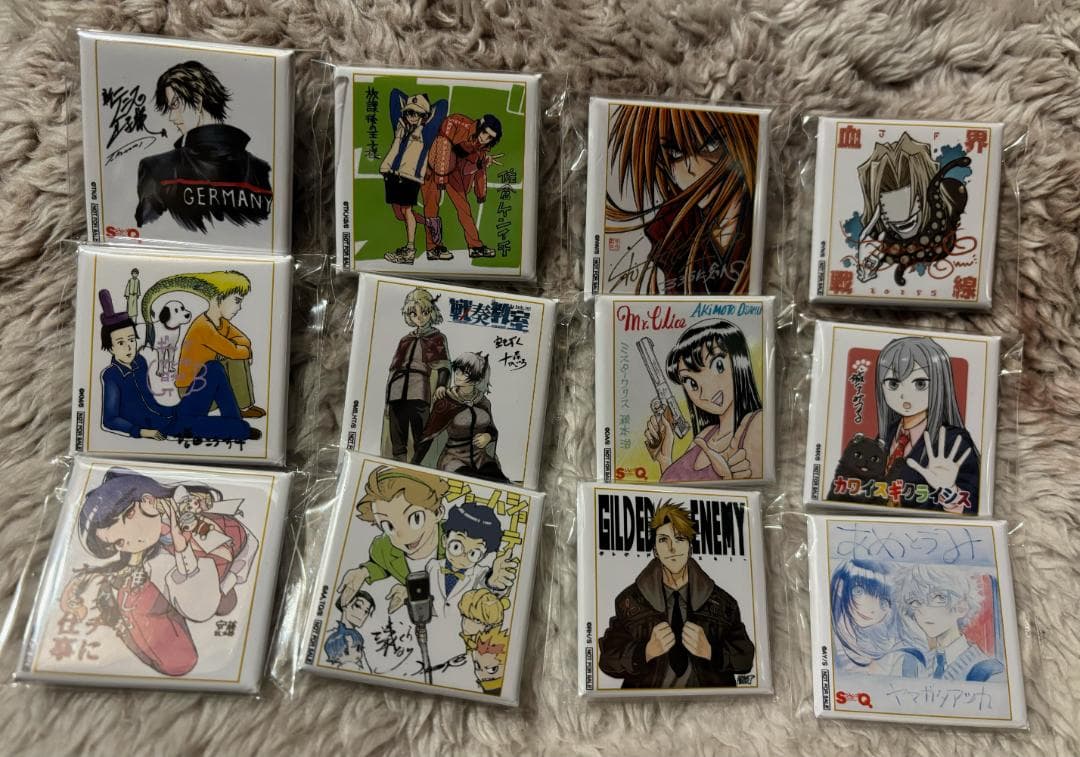 ジャンプSQ. 角缶バッジ セット テニスの王子様 放課後の王子様 等