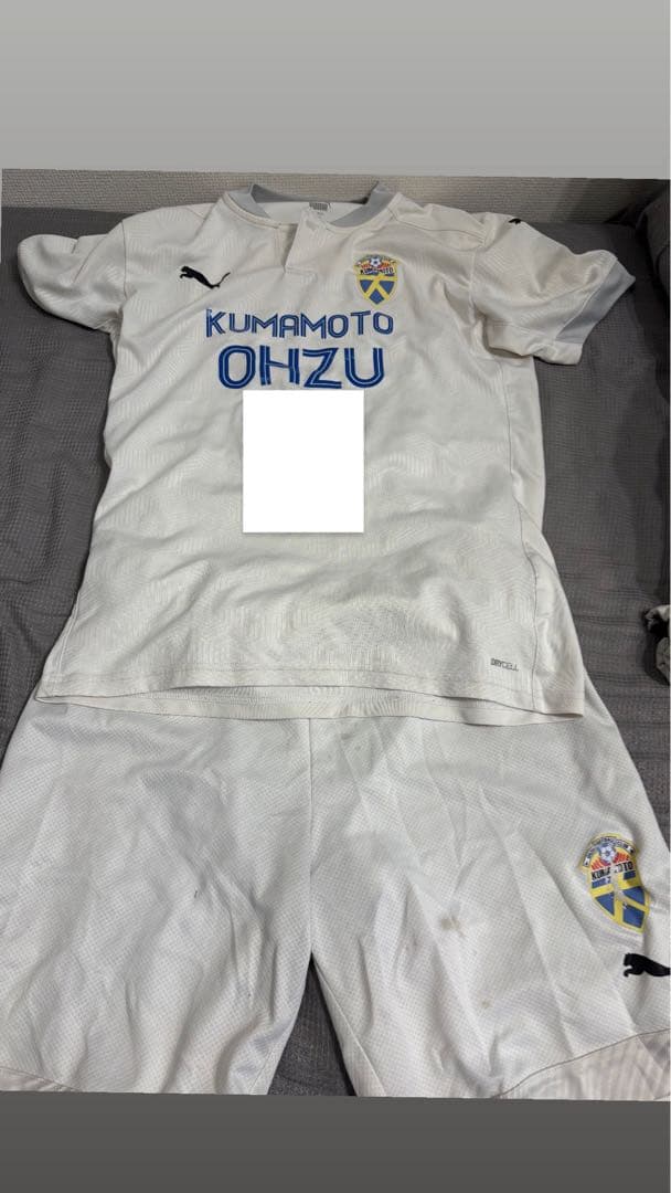 大津高校サッカー部ユニフォーム白上下セット