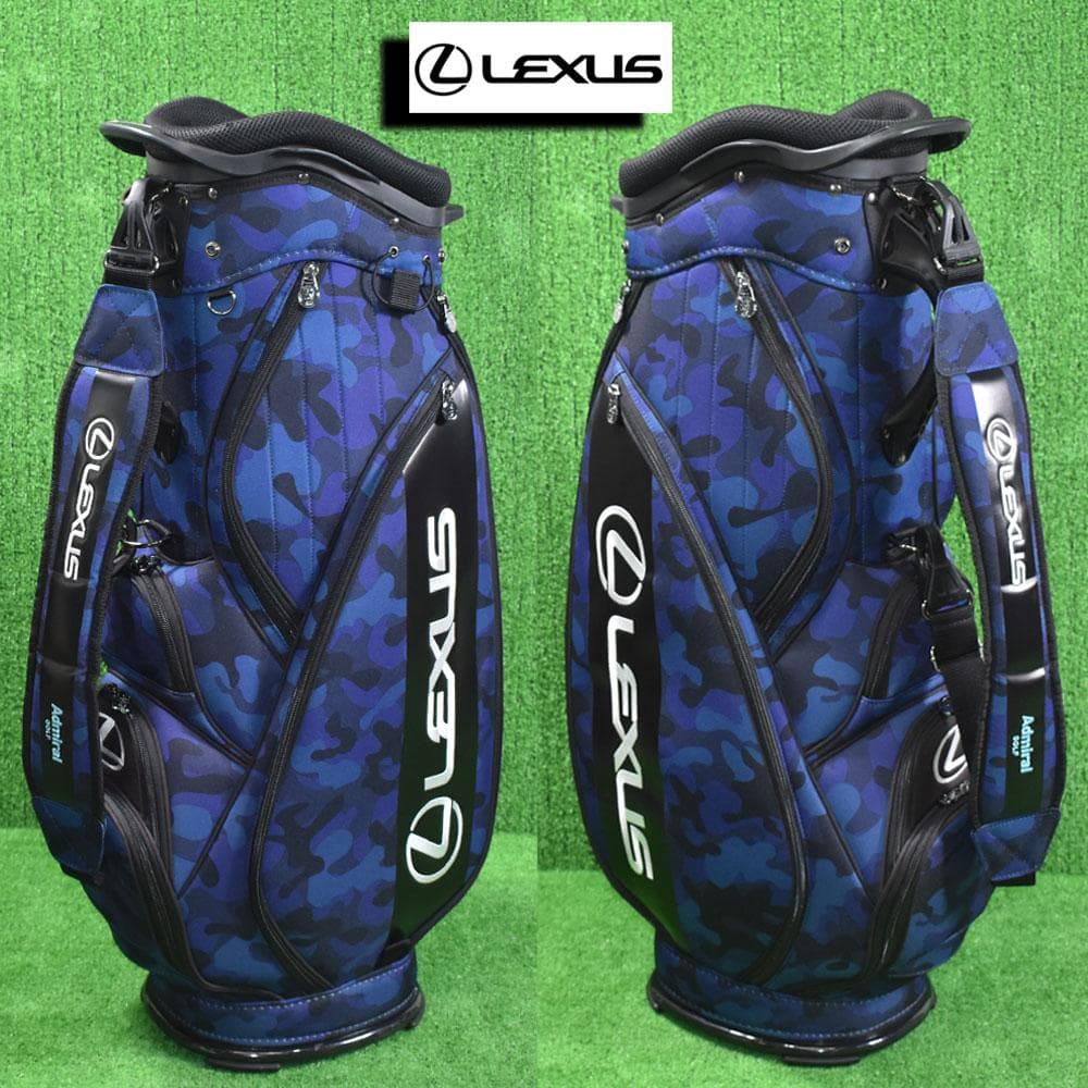 LEXUS/レクサス ゴルフ キャディバッグ9型【ブルーカモ】美品！