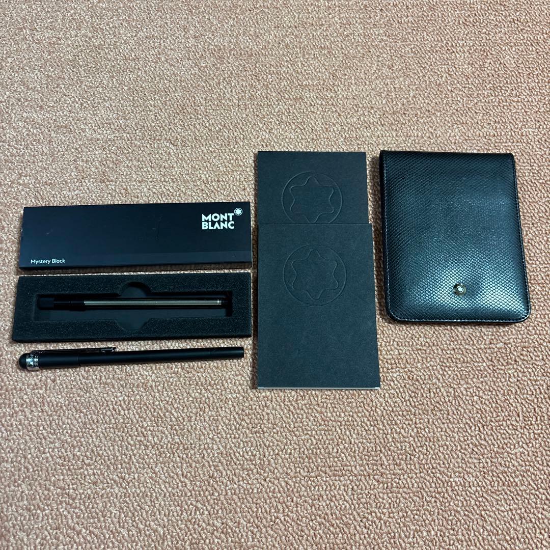 MONT BLANC Mystery Black ボールペン&メモ帳
