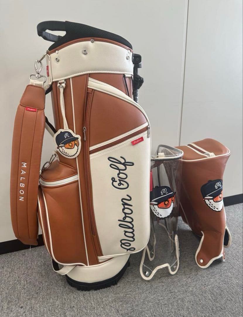 Malbon Golf キャディバッグ ブラウン