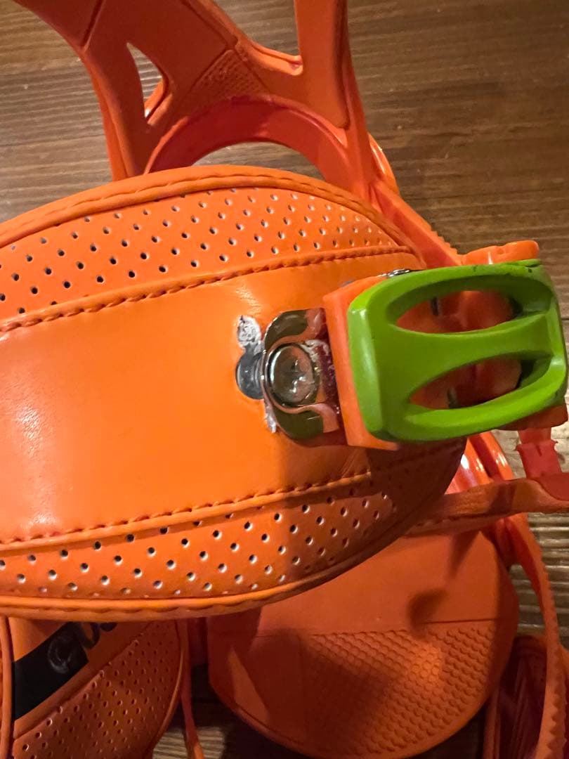 【訳あり】Burton CUSTOM ビンディング　M オレンジ