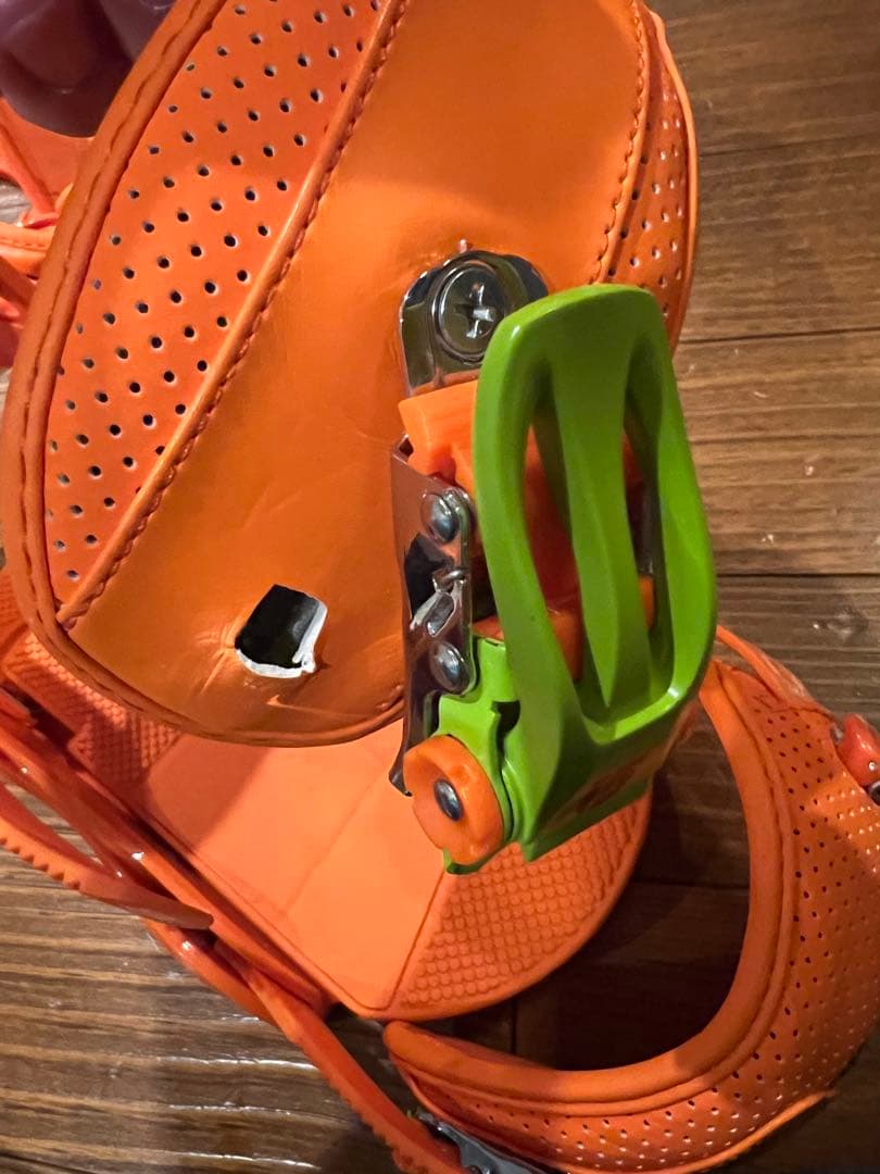 【訳あり】Burton CUSTOM ビンディング　M オレンジ