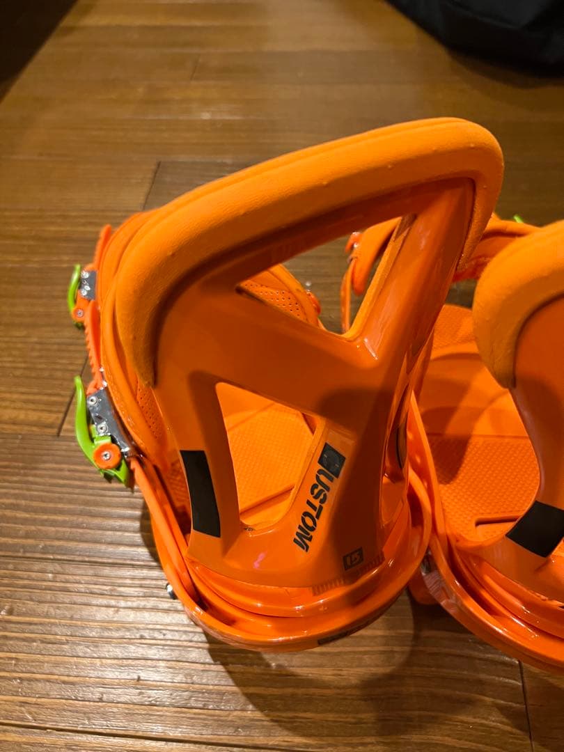 【訳あり】Burton CUSTOM ビンディング　M オレンジ