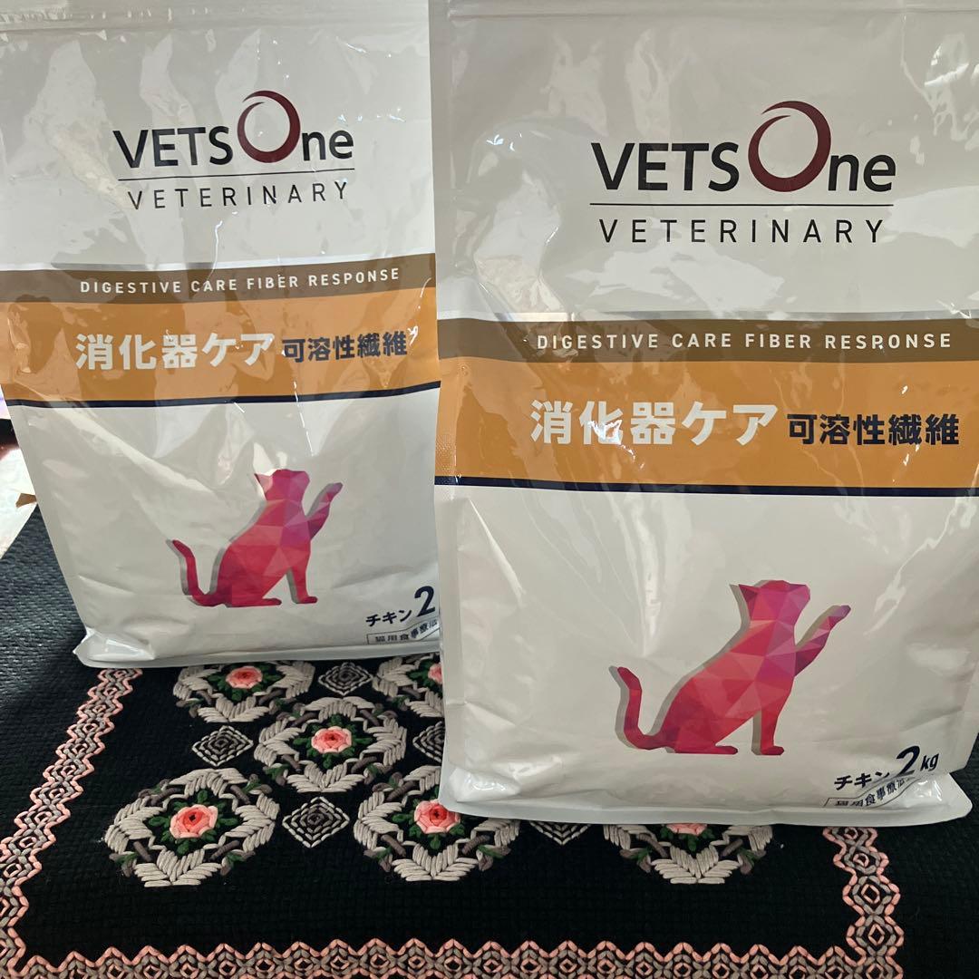 ベッツワンベテリナリー消化器ケア可溶性繊維 チキン2kg 猫用食事療法食2袋