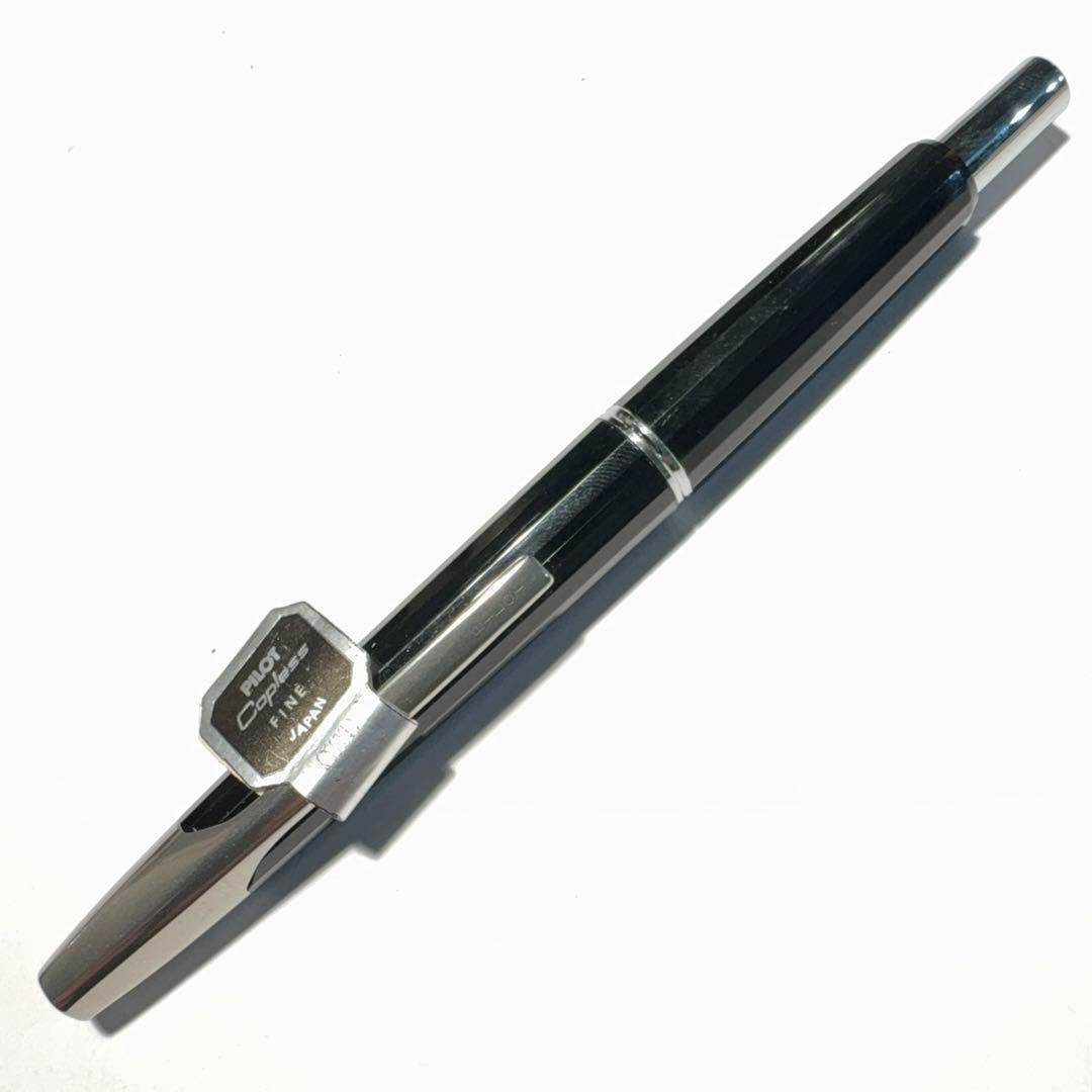 【廃番極稀少】PILOT キャップレス 多面体 未使用 タグ付き 黒 14K F