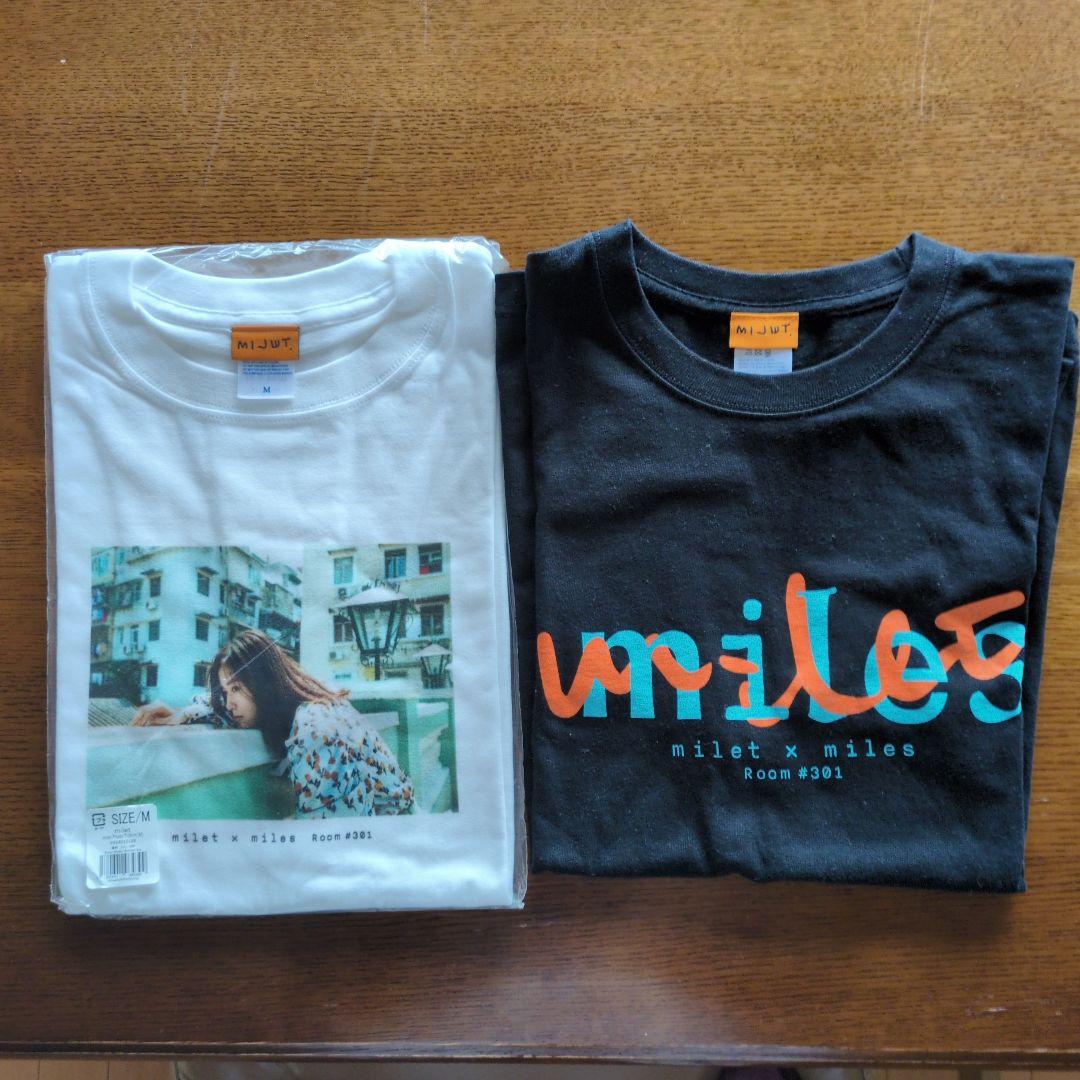 milet milesTシャツ２種 Mサイズ新品１点、未使用に近い１点
