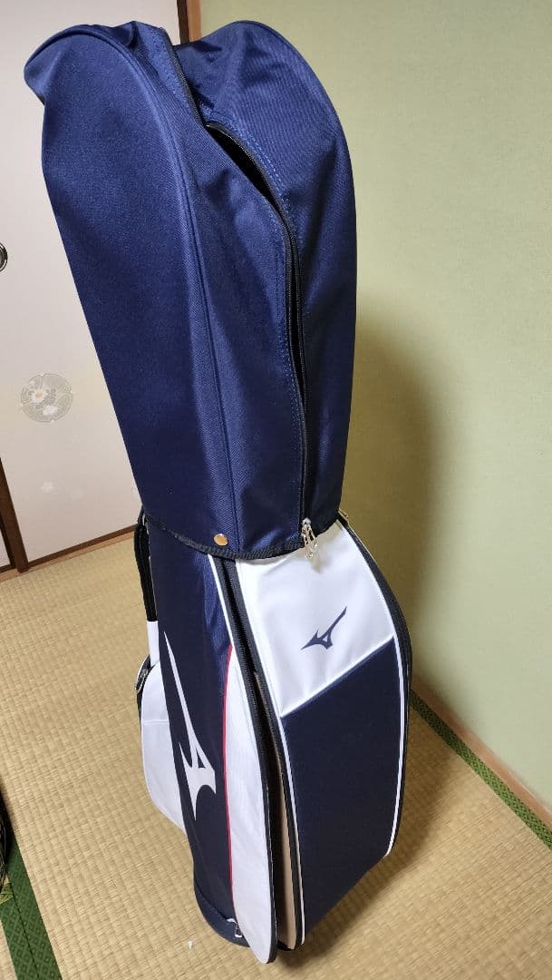 Mizuno キャディバッグ 9型 ネイビー/ホワイト
