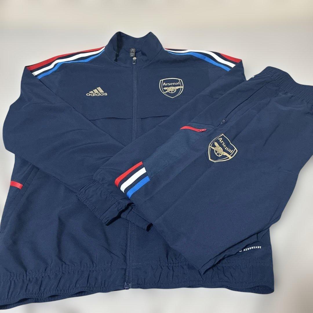 アーセナル adidas ジャージセット Lサイズ ネイビー