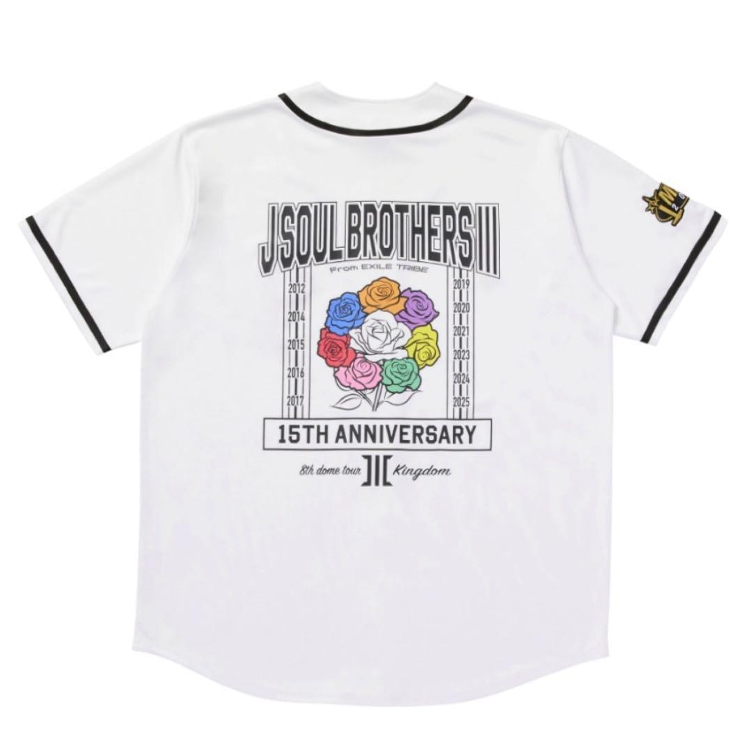 新品・未開封✴︎三代目JSB限定ベースボールシャツ　白　KINGDOM