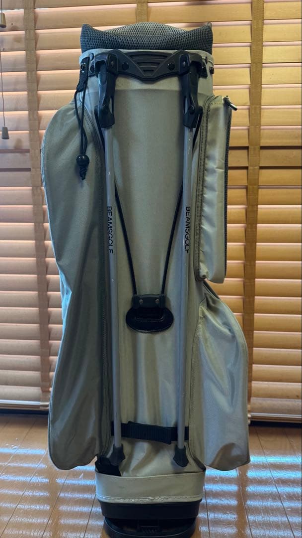 BEAMS GOLF キャディバッグ グレー