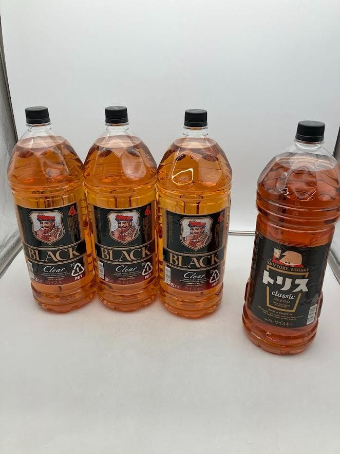 【新品・未開封】ブラックニッカ 4L 3本 トリス クラシック4L 1本 セット