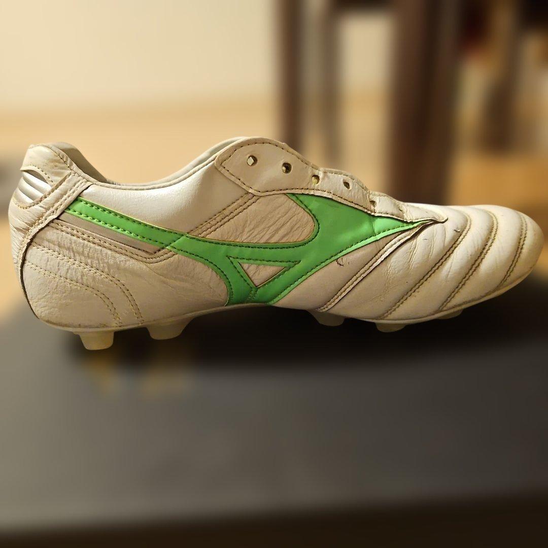 Mizuno モレリア2JAPAN サッカーシューズ ホワイト/グリーン