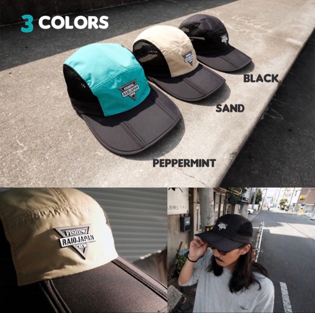 ブラック FISHING RAID JAPAN CREW メッシュキャップ